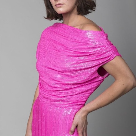 Rachel Comey sz 10 Asti Dress All Over Sequin One Shoulder - Picture 12 of 12